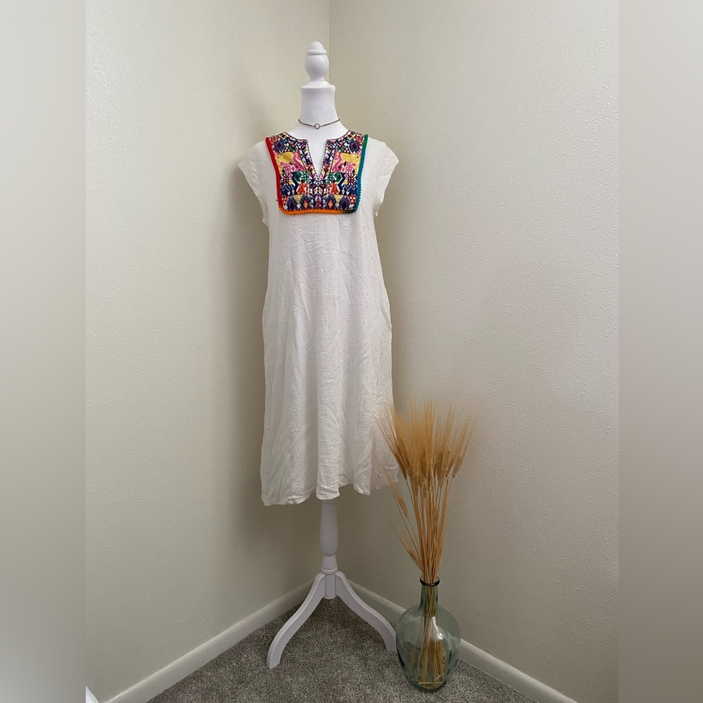 Hailey & Co White Embroidered Dress